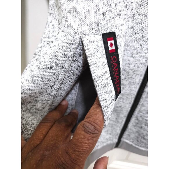 NWT Canada Weather Gear Women's Gray & Light Gray Full-Zip Hoodie Jacket Size s/ - Picture 4 of 10
